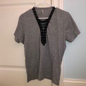 Emma & Sam Lace-up Top